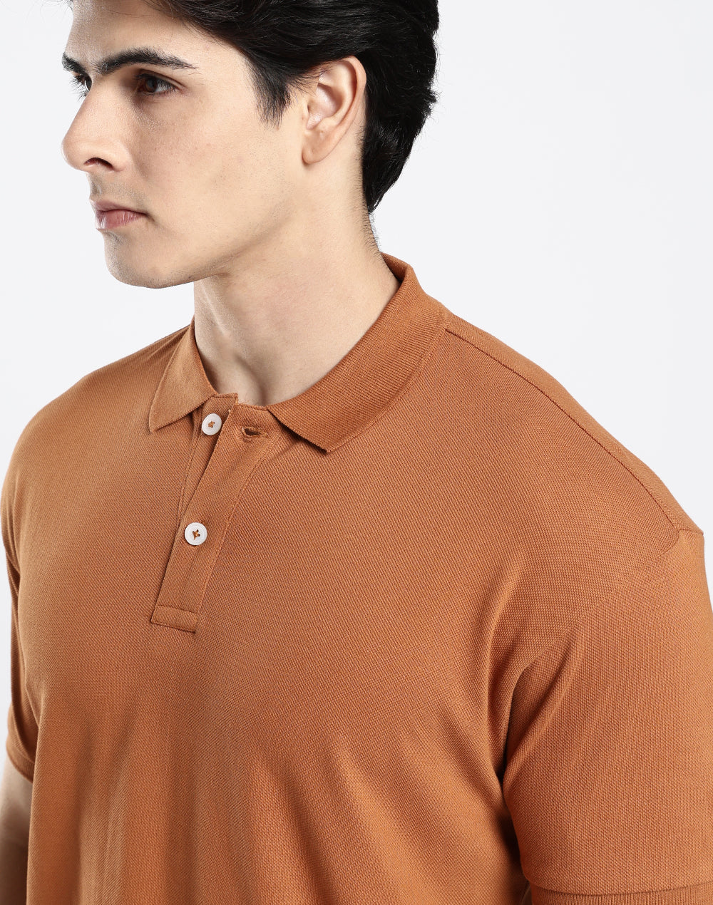 Polo T-shirt - Umber