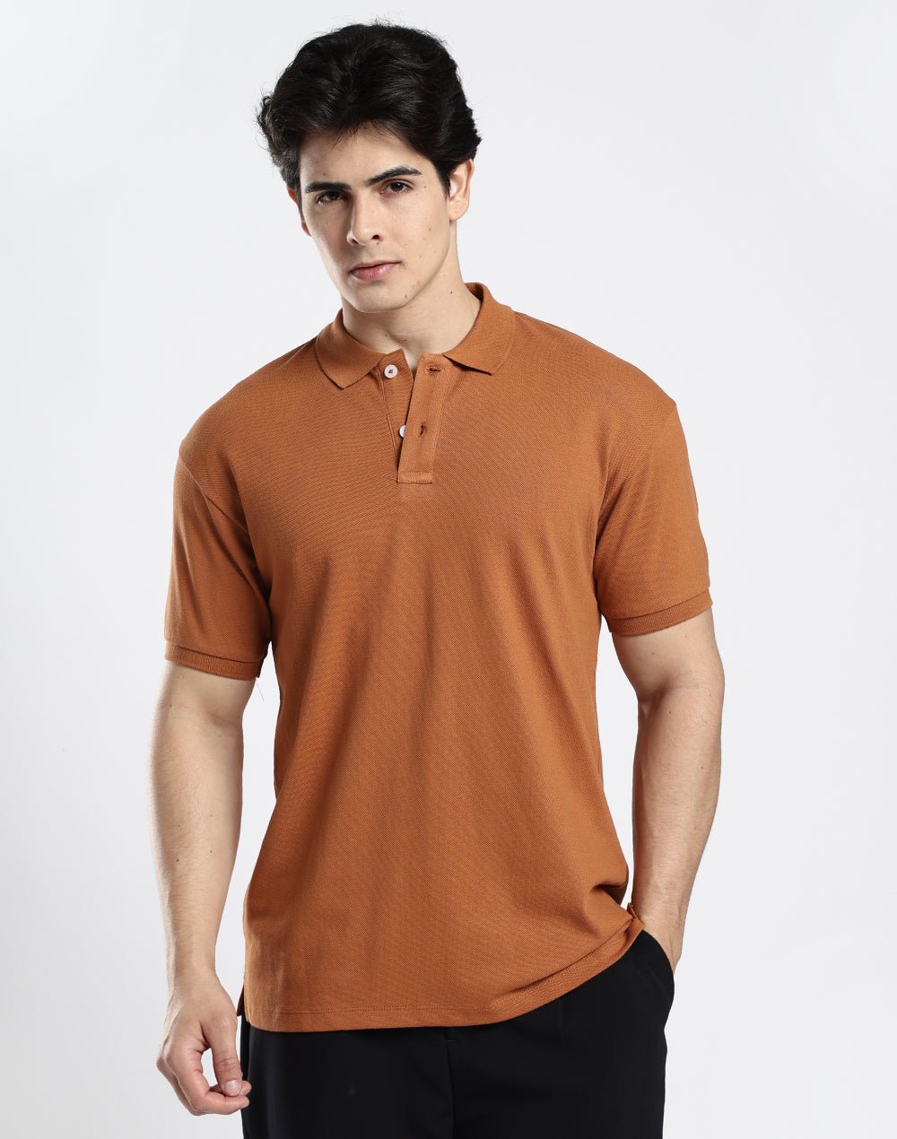 Polo T-shirt - Umber