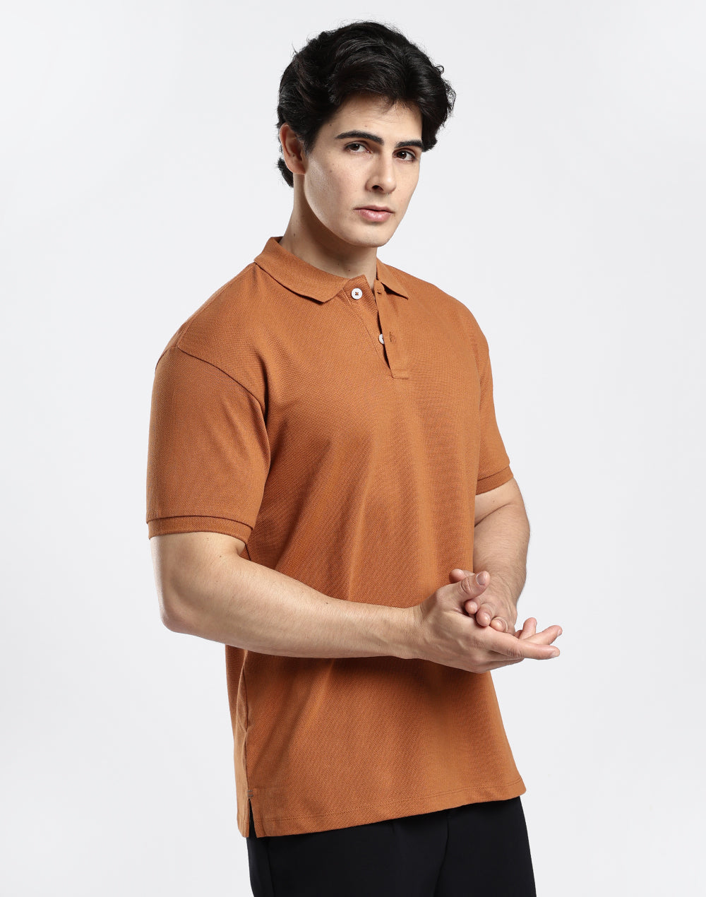 Polo T-shirt - Umber