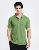 Load image into Gallery viewer, Polo T-shirt - Moss Green
