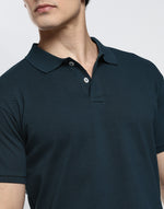 Load image into Gallery viewer, Polo T-shirt - Petrol Blue
