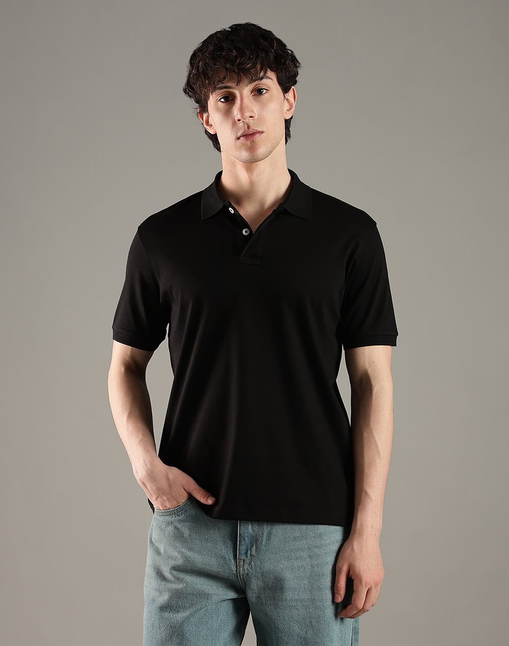 Polo T Shirt (BLACK)